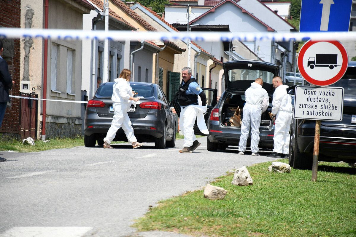 Schreckliche Bluttat in Daruvar: Der Angreifer konnte kurz danach gestellt werden. RTS