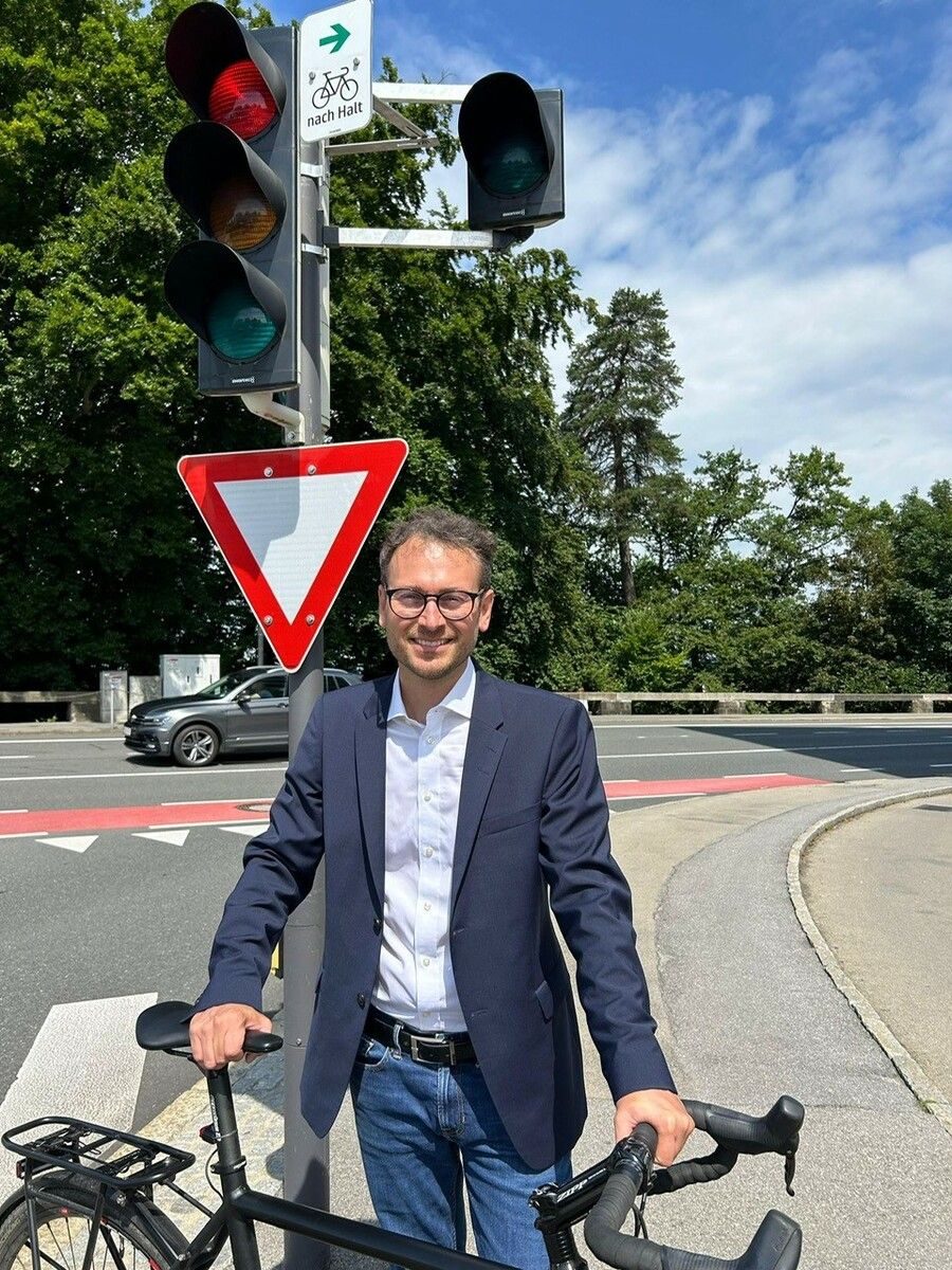 Sogenannte „Grünpfeile“ gibt es jetzt erstmals auch in Vorarlberg.VLK