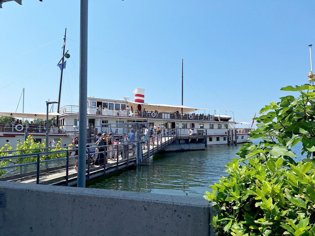 Von Hard aus ging es auf große Fahrt über den Bodensee.