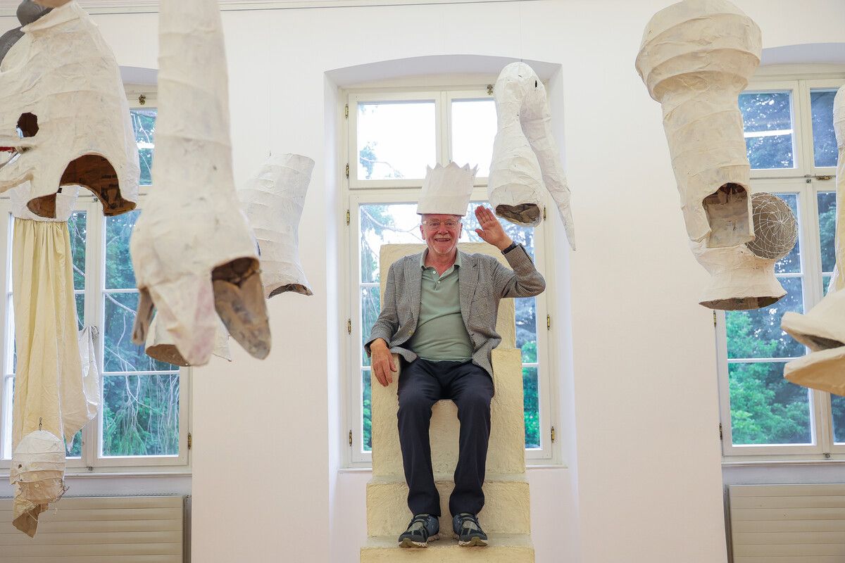 Zum 80. Geburtstag von Tone Fink wird am Sonntag die Sommerausstellung unter dem Titel „solo.tone“ im Palais Thurn und Taxis eröffnet. VN/steurer