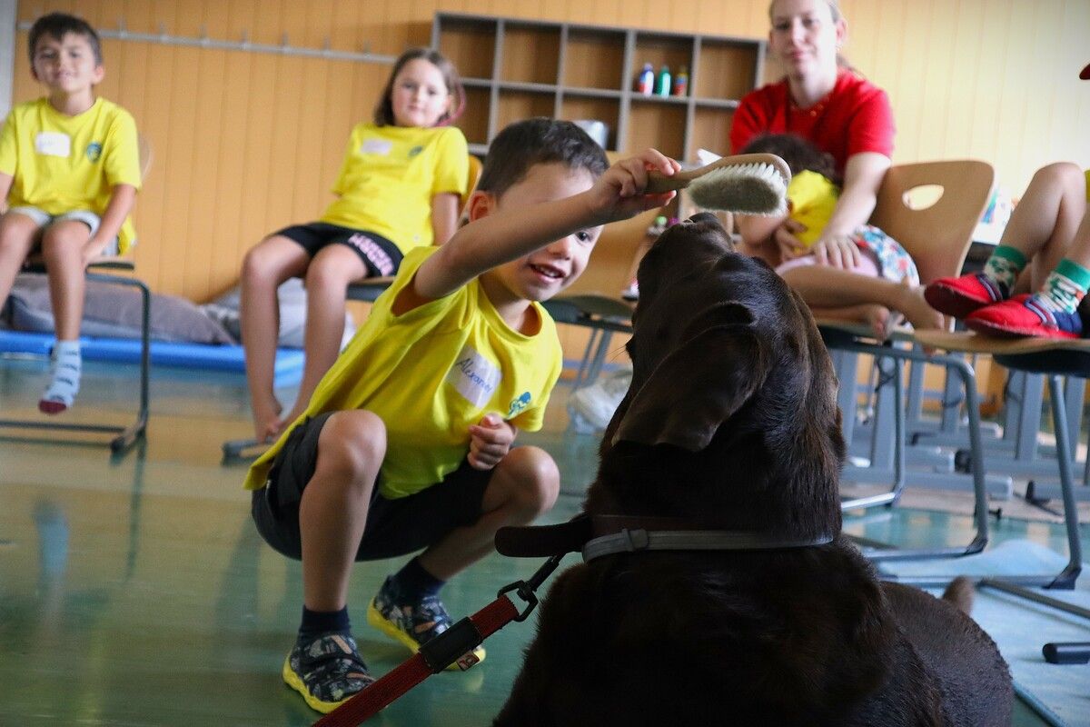 130 Kinder erlebten während des Sommercamps ein abwechslungsreiches Programm. ⇒omicron electronics (2)