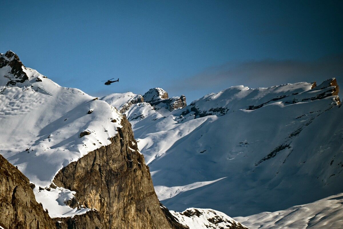 Am Mont Blanc kommt es immer wieder zum Abbruch von Gletschertürmen. ⇒afp