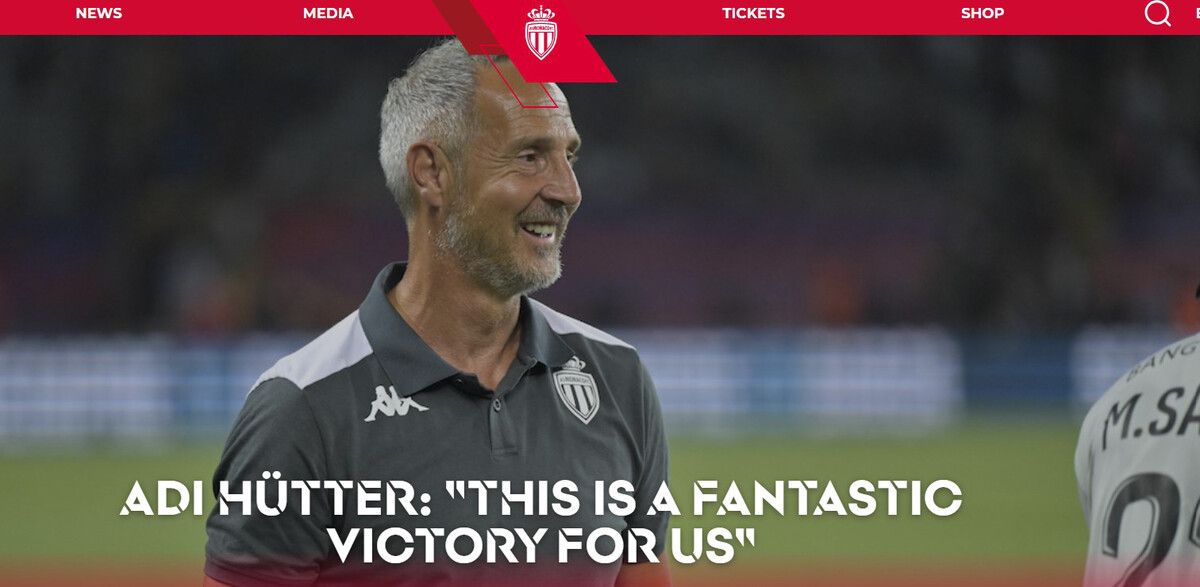 Auf der Club-Homepage des AS Monaco äußerte sich Adi Hütter ausführlich über das Spiel gegen den FC Barcelona.⇒VN
