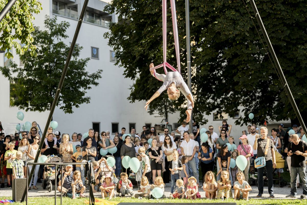 Beim Dornbirner Stadtfest „Urbikuss“ laden die städtischen Einrichtungen kostenfrei in ihre Häuser und bieten ein abwechslungsreiches Programm.⇒Dornbirn tourismus/Karin Nussbaumer