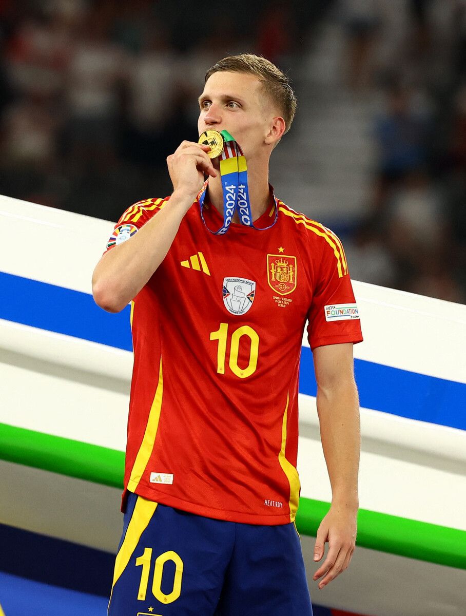 Dani Olmo verlässt RB Leipzig und unterschrieb für den FC Barcelona.⇒Reuters