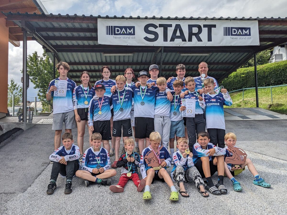 Das Team in Baierdorf.⇒BMX-Club Bludenz