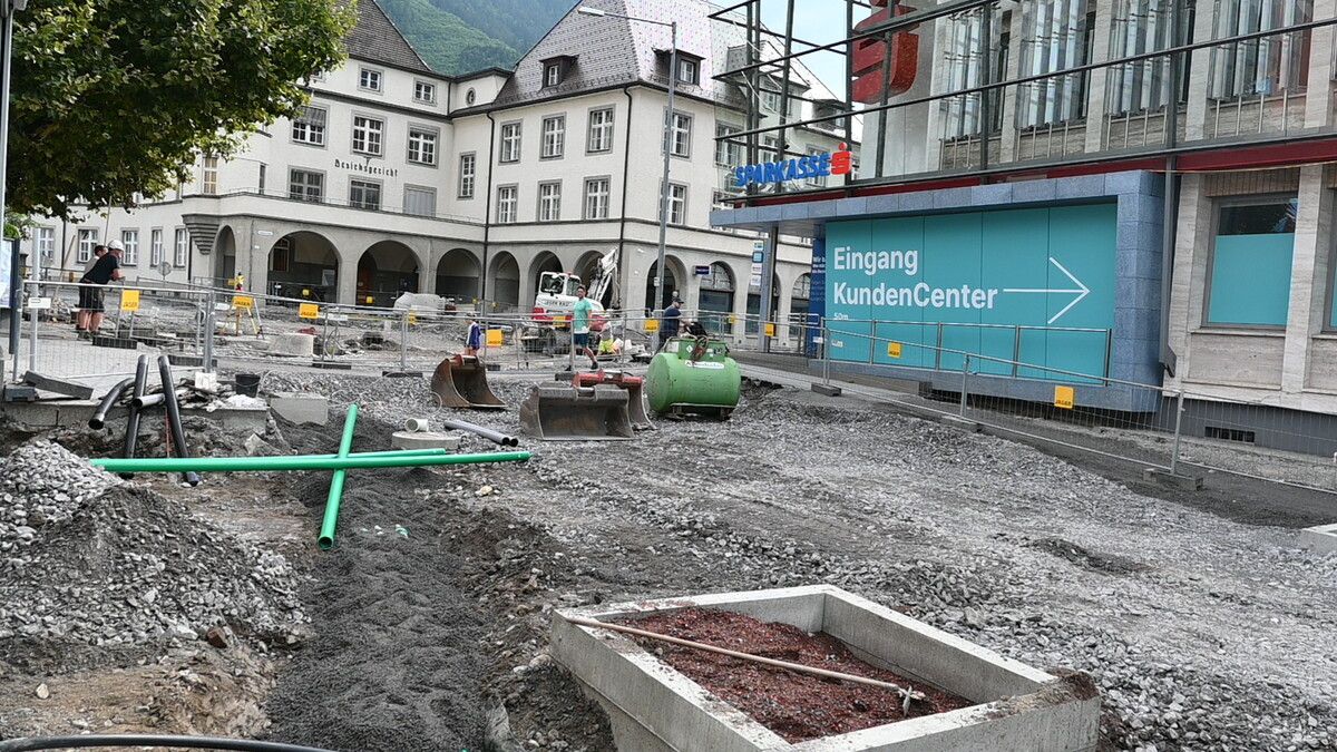Der Schwerpunkt der Arbeiten liegt im Untergrund. ⇒Stadt Bludenz