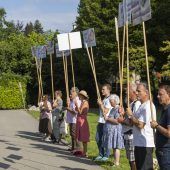 Sie wollen immer weiter demonstrieren