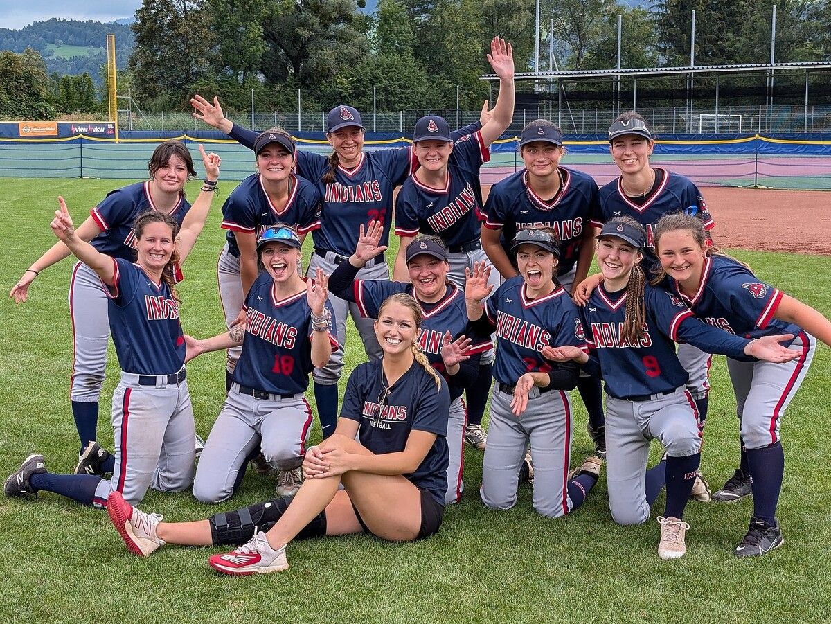 Die Dornbirn-Indians-Damen jubelten vergangenes Wochenende über ihren Playoff-Einzug in der Softball-Bundesliga. ⇒Verein
