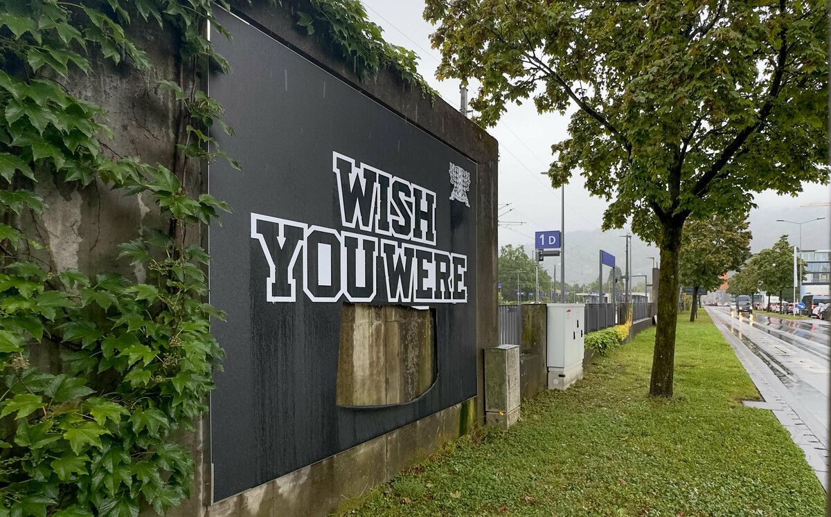 Die KUB-Billboards in Bregenz polarisieren. Wieder wurden sie von Unbekannten zerstört. ⇒VN/STIPLOVSEK