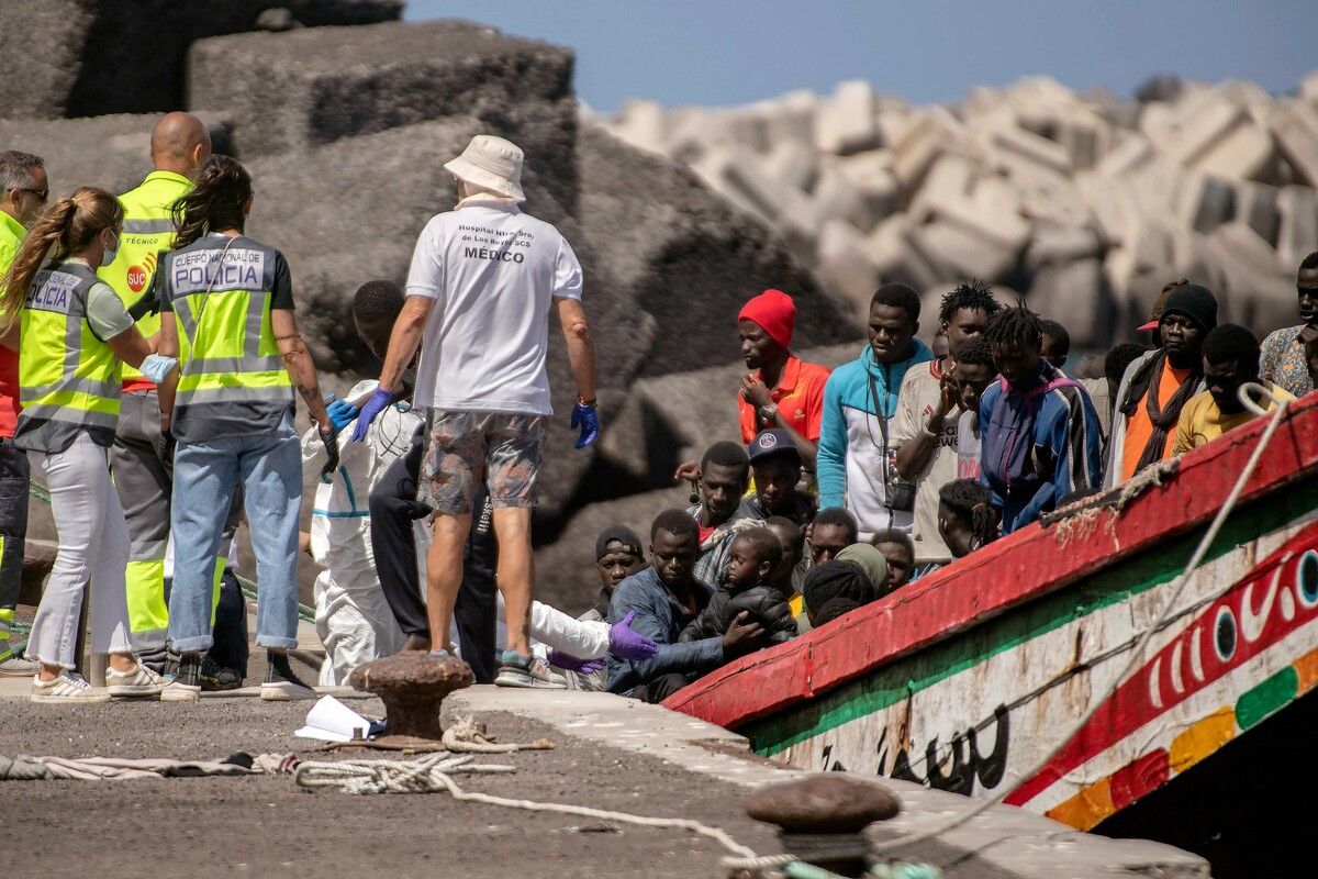 Die Zahl illegaler Migranten auf den Kanaren hat im Laufe des Jahres extrem zugenommen. ⇒AFP
