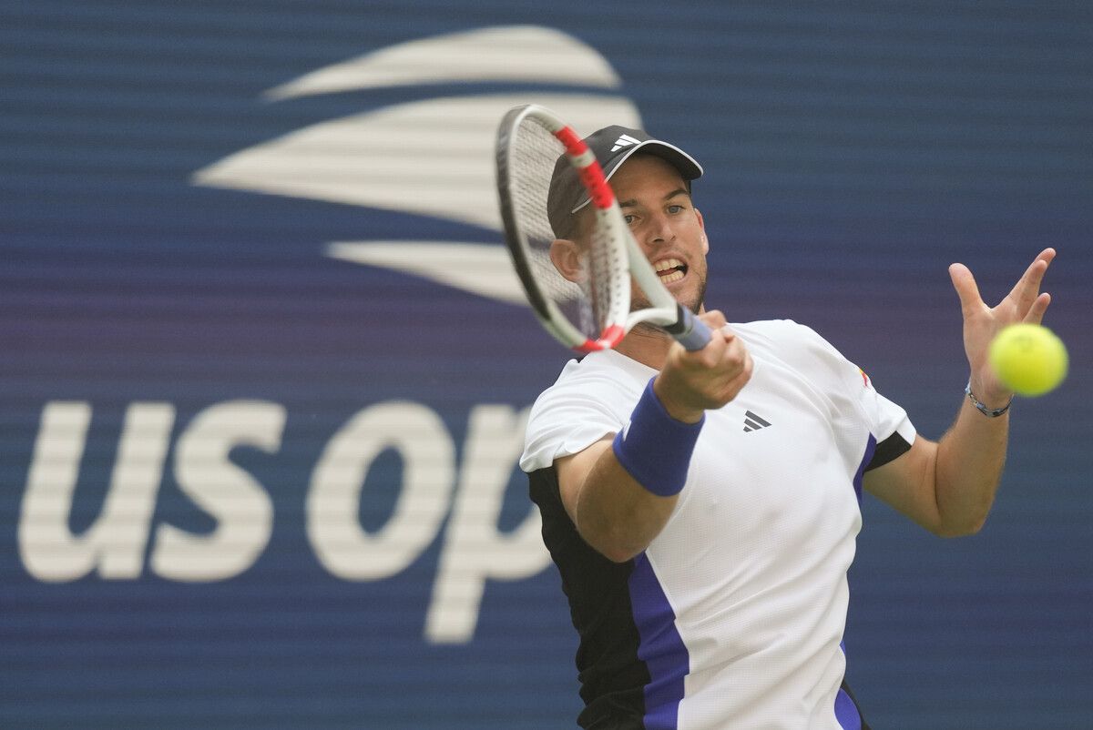 Dominic Thiem bei seinem letzten Auftritt bei den US Open.⇒ap
