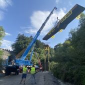 Neue Fahrradbrücke über das Galgentobel