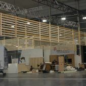 Wälder Hallen auf Messe sind im Werden