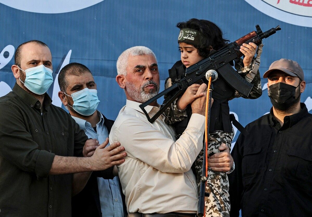 Hamas-Chef Yahya Sinwar gilt als Mastermind der Terrorattacke auf Israel am 7. Oktober des Vorjahres.⇒AFP