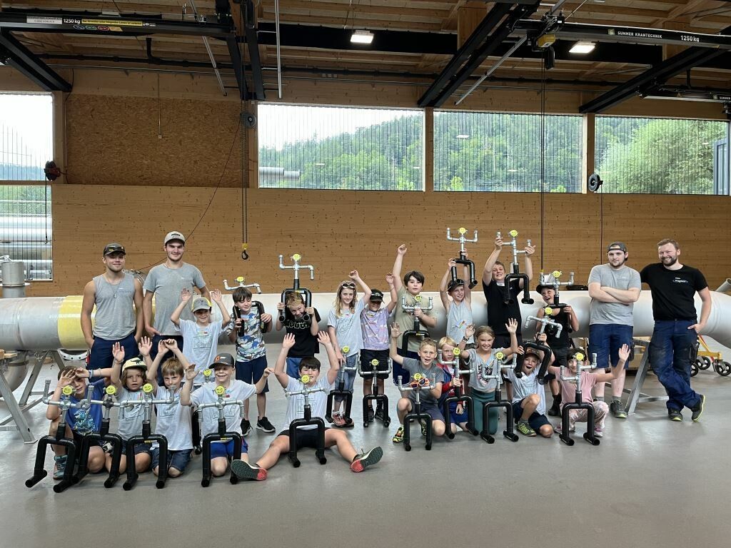 Ingesamt 150 Kinder besuchten das Feriencamp. ⇒Wirtschaft im Walgau
