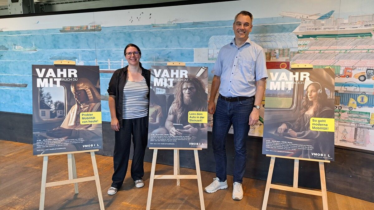 Irina Antlinger und Christian Hillbrand stellen die heurige VMobilwoche, die am 31. August startet, vor. ⇒VVV