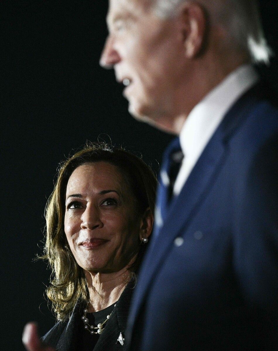 Joe Biden und Kamala Harris setzen auf Deeskalation.AfP