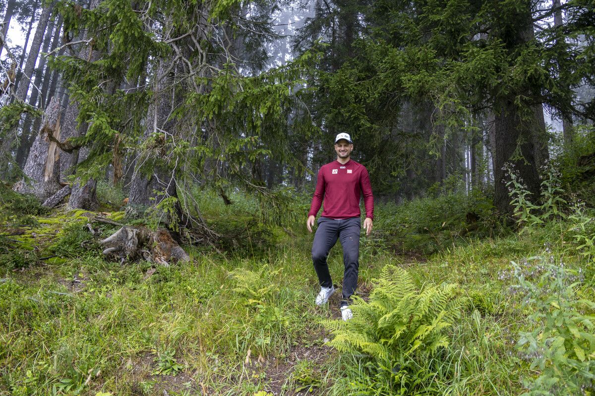 Johannes Strolz auf einem seiner Lieblingswege in Warth.⇒Paulitsch
