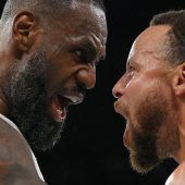LeBron James mit Dank an Steph Curry