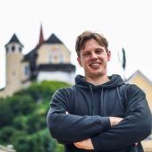 Harter Arbeiter mit Liebe zur Heimat