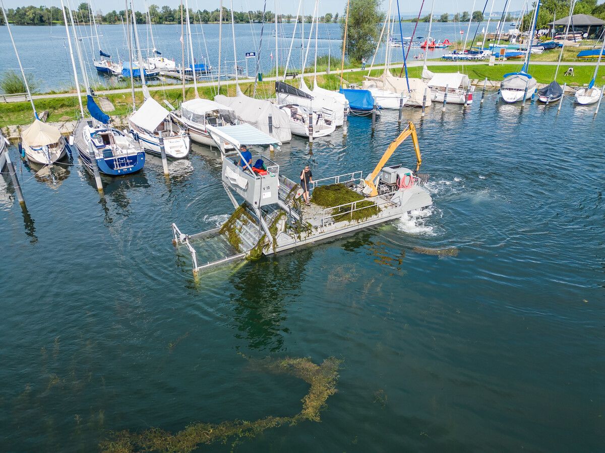Mit jedem Einsatz trägt die „Seekuh” dazu bei, den Bodensee für die Schifffahrt sicherer und zugänglicher zu machen. ⇒VN/STEURER (3)