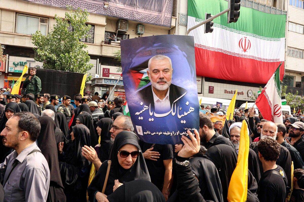 Nach der Tötung des politischen Anführers der Terrororganisation Hamas, Ismail Haniyeh, droht der Iran Israel mit Vergeltung.AFP