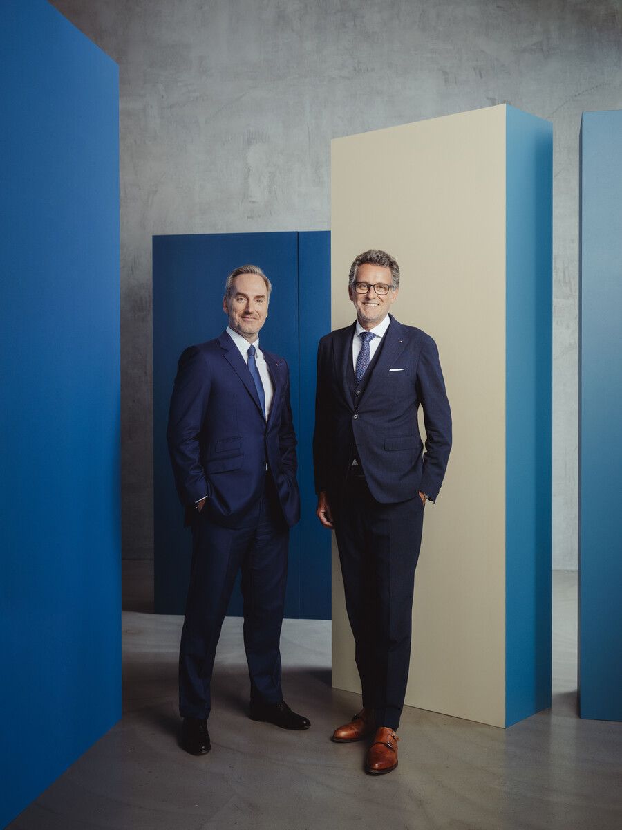 Neo-Vorstand Hansjörg Müller (li.) und Vorstandsvorsitzender Gerhard Burtscher.⇒FA/Schrott