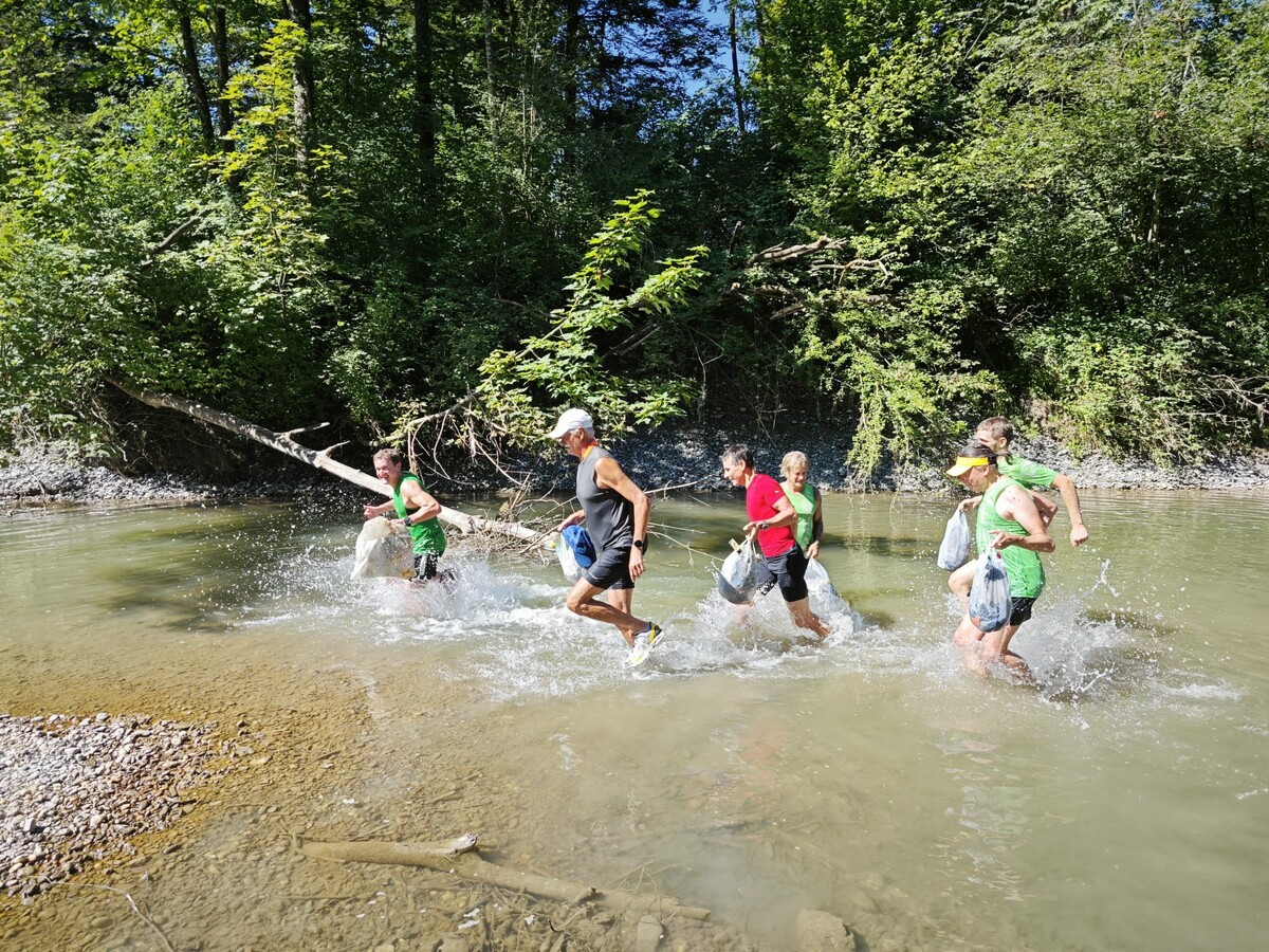 Samstagslauf durch die Dornbirner Ach.⇒Lauftreff Hohenems