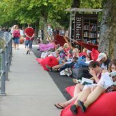 Bibliothek unter freiem Himmel