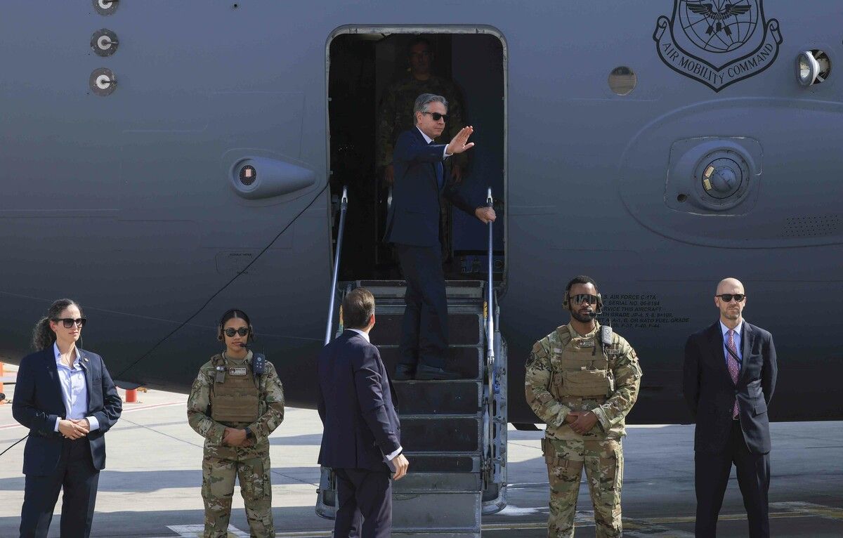 US-Außenminister Antony Blinken reiste für Vermittlungen um eine Waffenruhe im Gaza-Krieg und eine Freilassung der Geiseln nach Ägypten. AFP