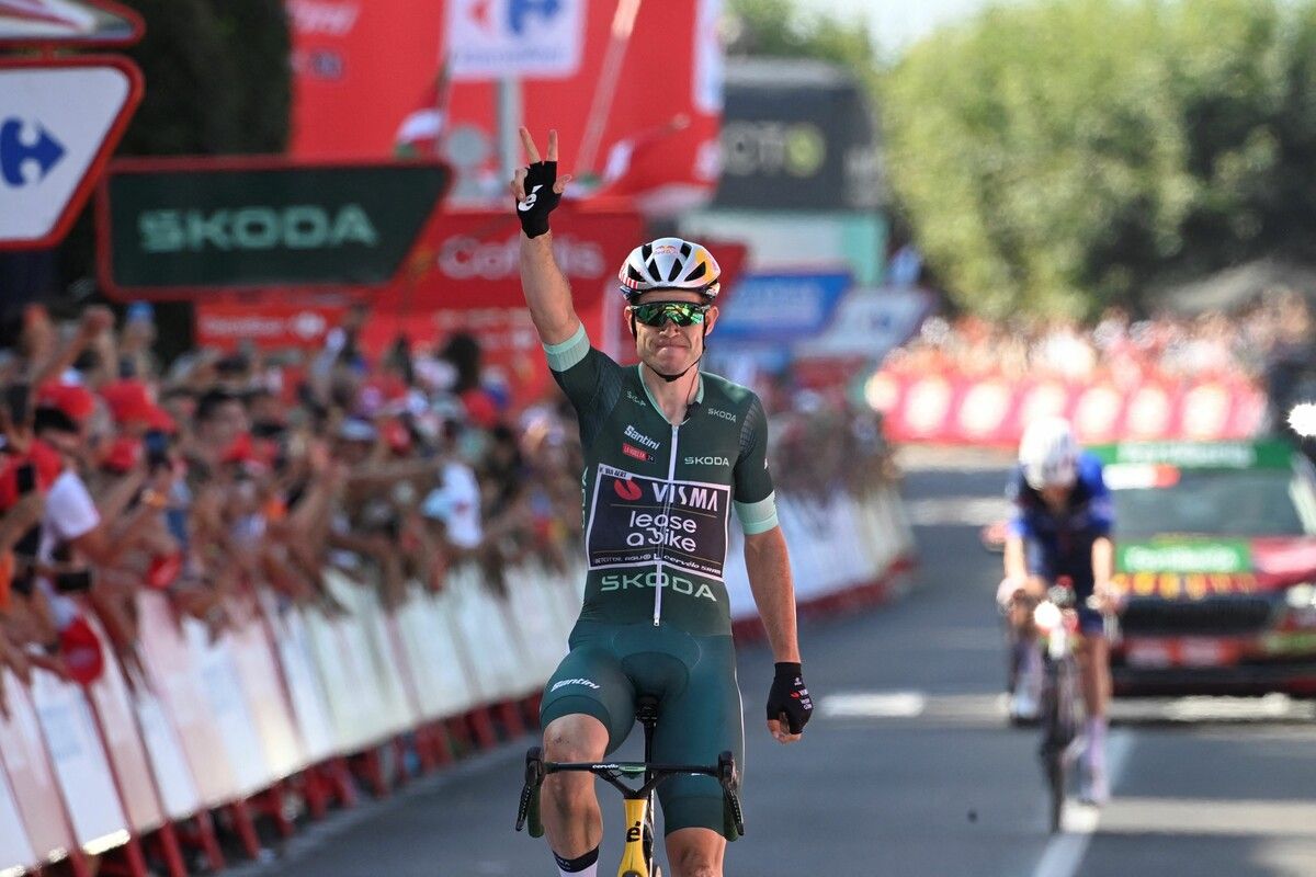 Wout van Aert holte sich erneut einen Etappensieg bei der Vuelta.⇒apa