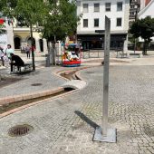 Sprühnebel sorgen für Abkühlung