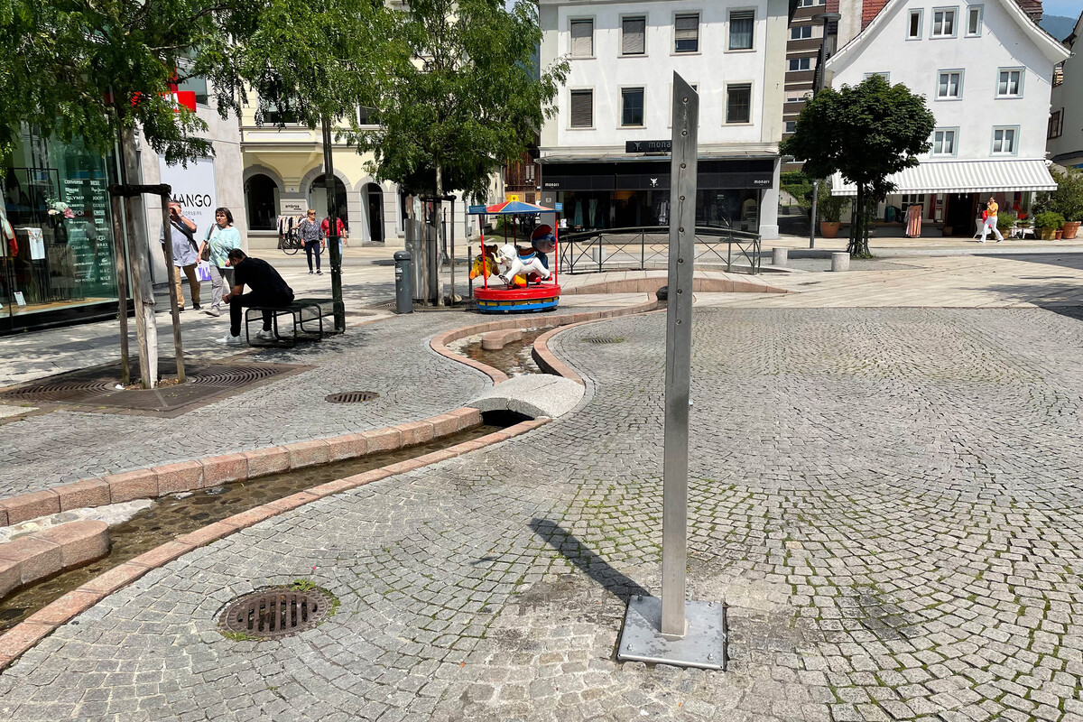 Zwei Sprühnebel wurden in der Innenstadt installiert. ⇒Stadt