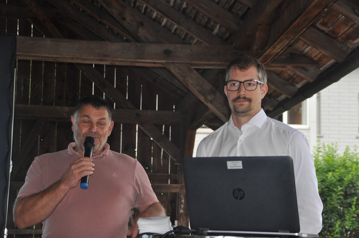 Bürgermeister Martin Konzet und Stefan Stachniss.⇒HAB