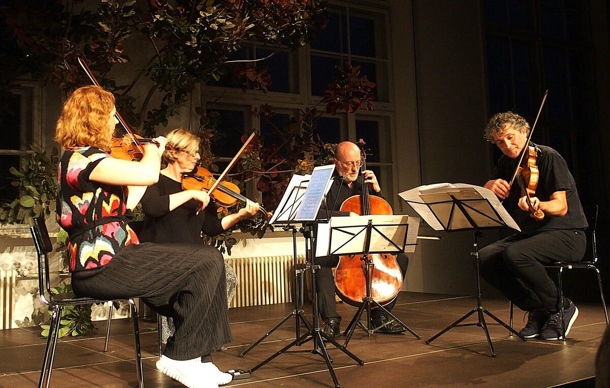 Das Epos-Quartett ist seit Jahren festes Streichquartett-Ensemble bei der „Pforte“. ⇒fritz jurmann
