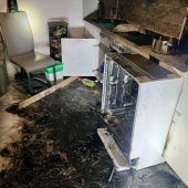 Brand durch Kurzschluss eines Geschirrspülers