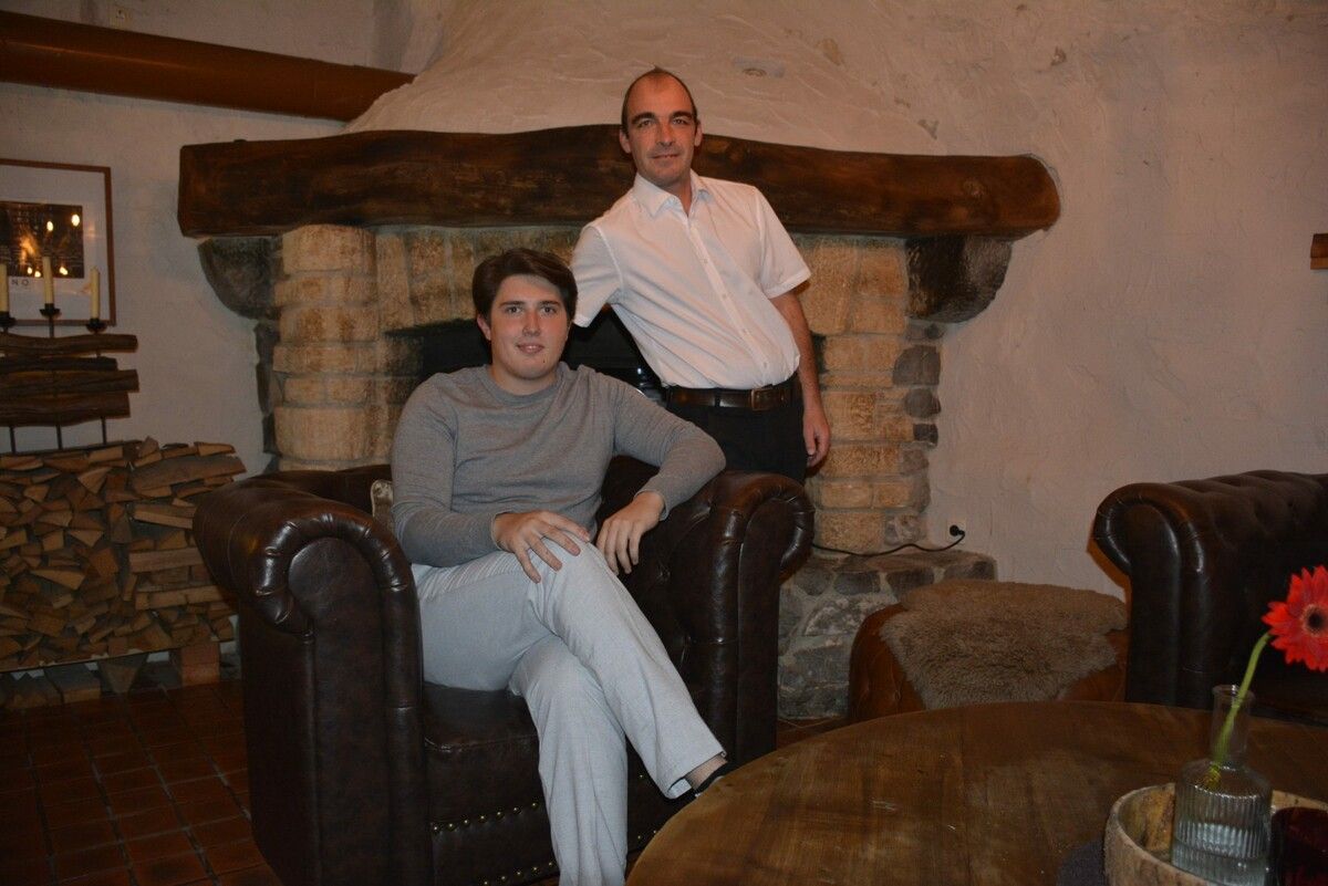 David Flatz (sitzend) und David Weiss.⇒ hpschuler