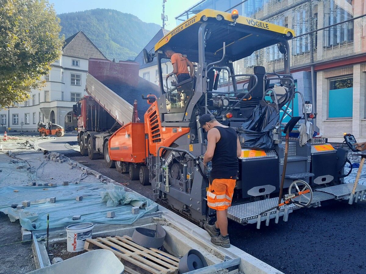 Die Endarbeiten laufen auf Hochtouren.⇒Stadt Bludenz