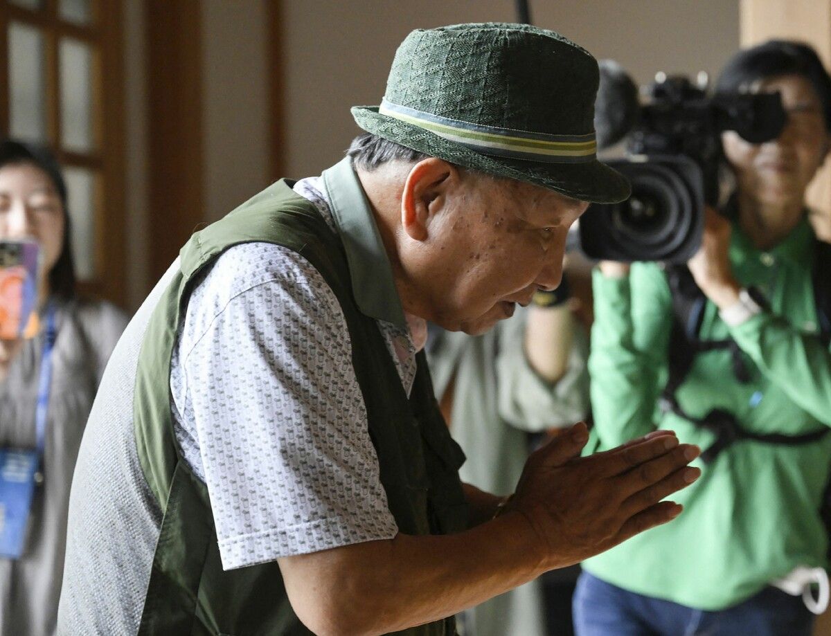 Die mehr als 47 Jahre lange Isolationshaft hat Iowa Hakamada schwer zugesetzt.⇒AFP