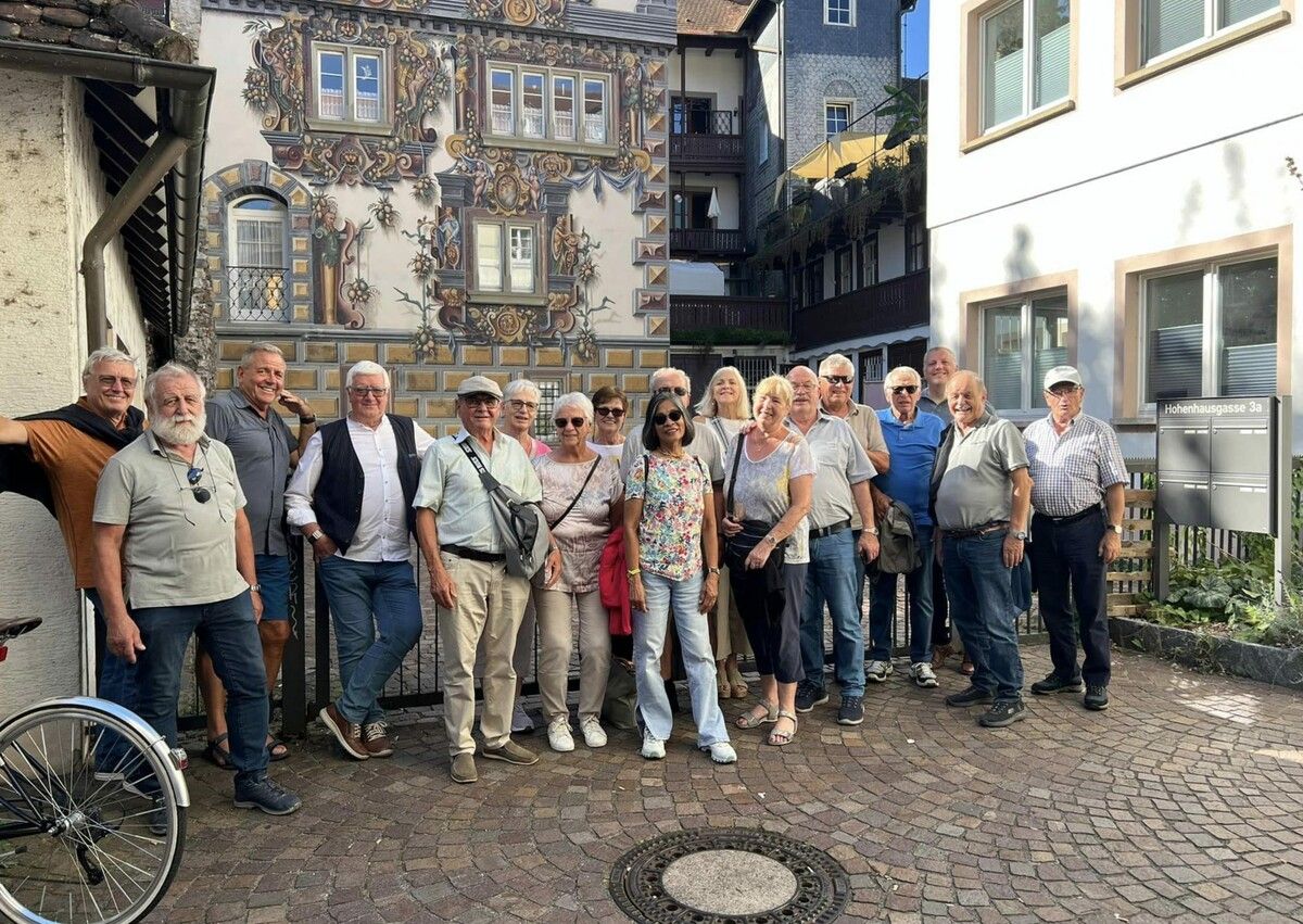Die Mitglieder des Götzner Kameradschaftbundes in Konstanz. ⇒Michael Mäser