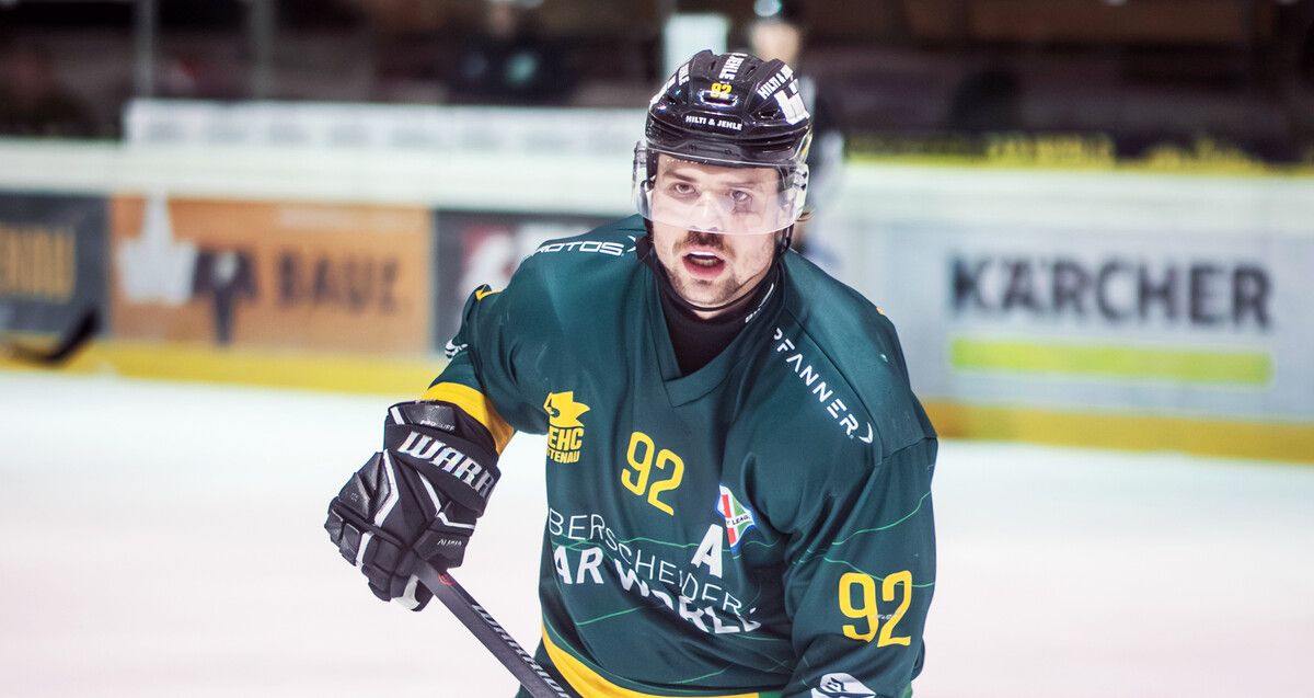Dominic Haberl und sein Team testen gegen den HC Landsberg.⇒EHC Lustenau