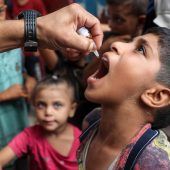 Erste Runde an Polio-Impfungen in Gaza