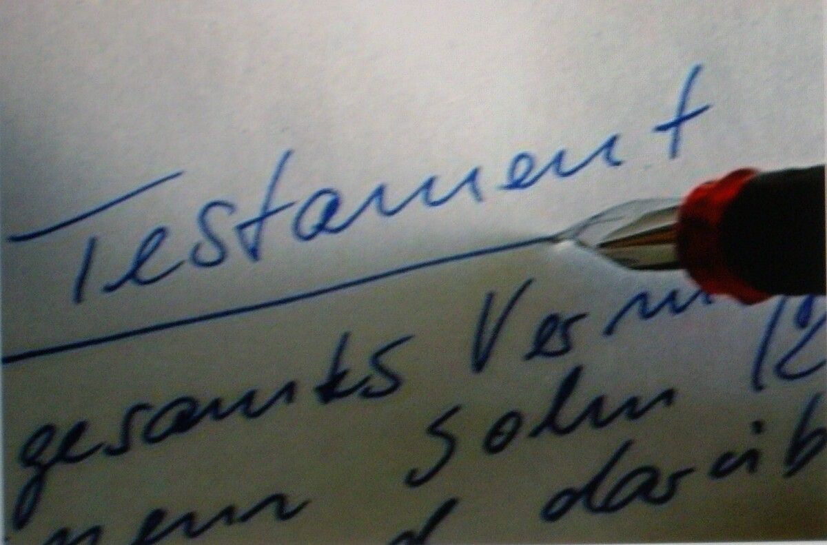Ein Testament kann auch handschriftlich verfasst werden.⇒ dpa