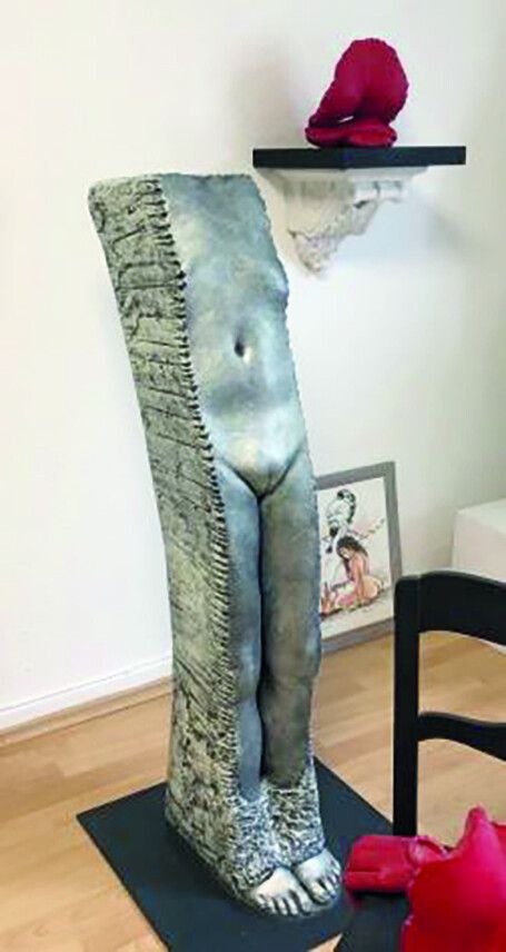 Eine Skulptur von Paul Fieweger.