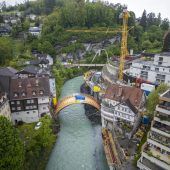 Neue Brücke in der Kapfschlucht nimmt Form an. »A5