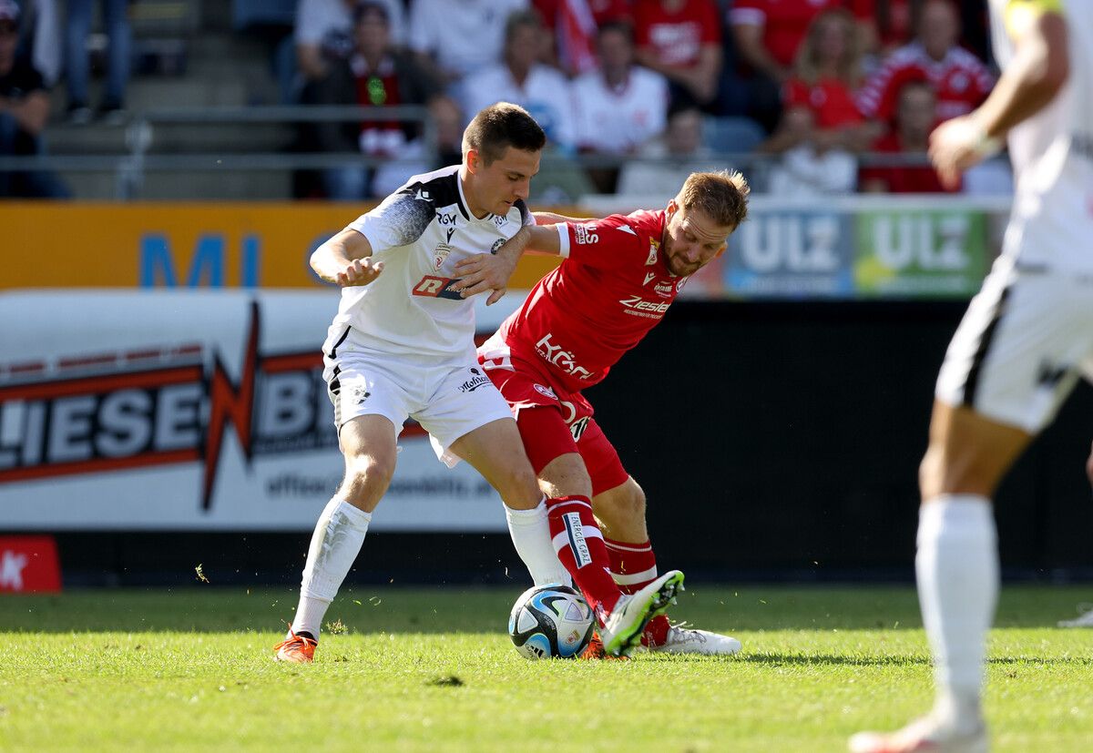 Florian Prirsch und seine Kollegen von SW Bregenz bekommen es im Achtelfinale des ÖFB-Cup zu Hause mit dem Grazer AK zu tun.⇒gepa