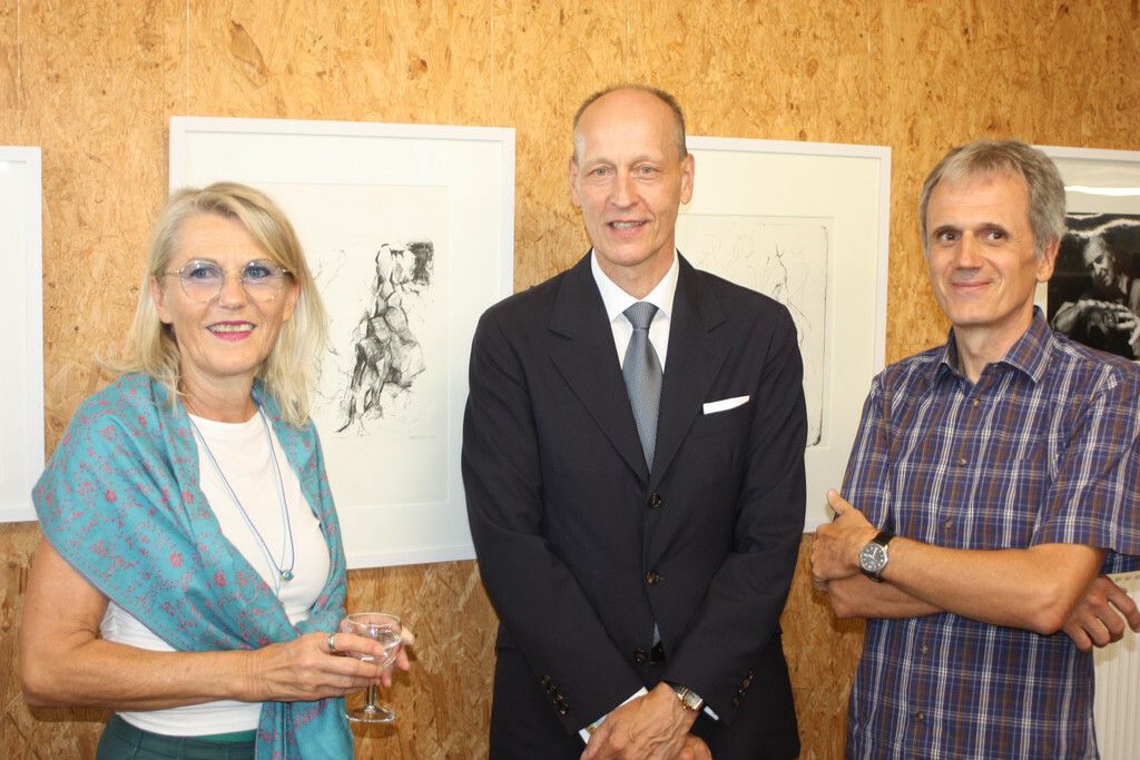 Frau Albrecht, Herbert Scheriau und Markus Gell. ⇒VN/TK