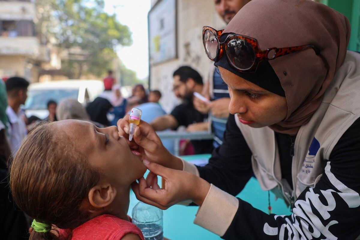 In den kommenden Tagen sollen nach Angaben der WHO rund 640.000 Kinder gegen das hochansteckende Poliovirus immunisiert werden.⇒AFP