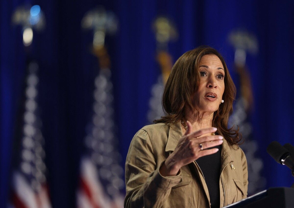 Kamala Harris bezeichnet Mark Robinson als „verwirrt“.⇒AFP
